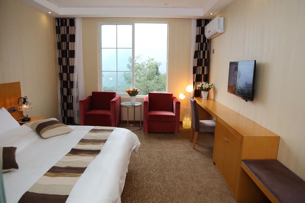 לשאן Panshan Tingquan Tuwo Holiday Resort חדר תמונה