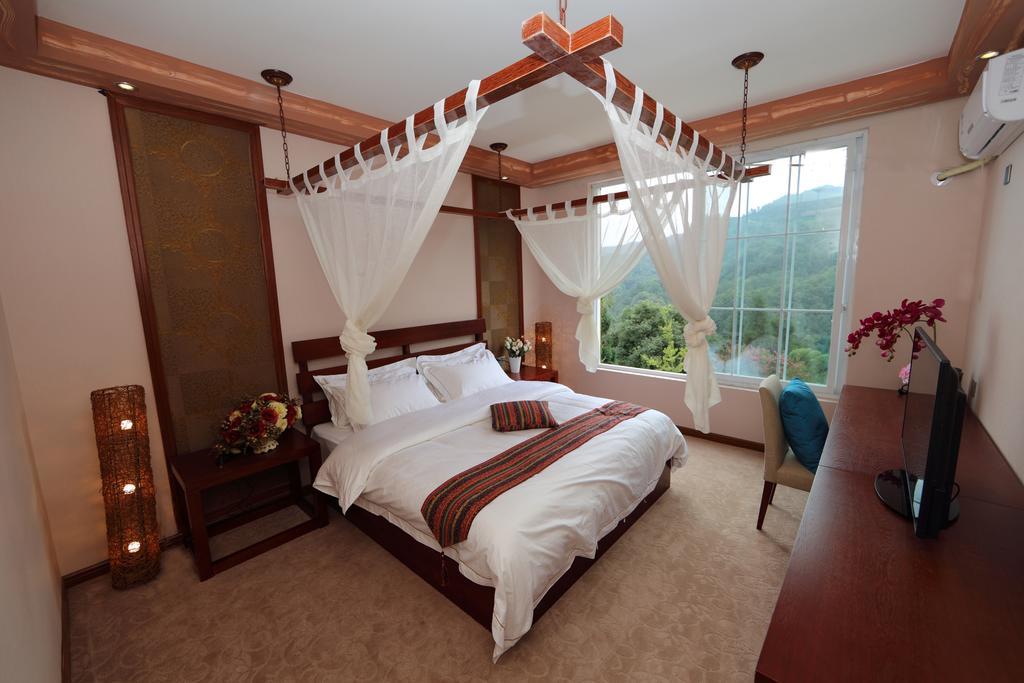 לשאן Panshan Tingquan Tuwo Holiday Resort חדר תמונה