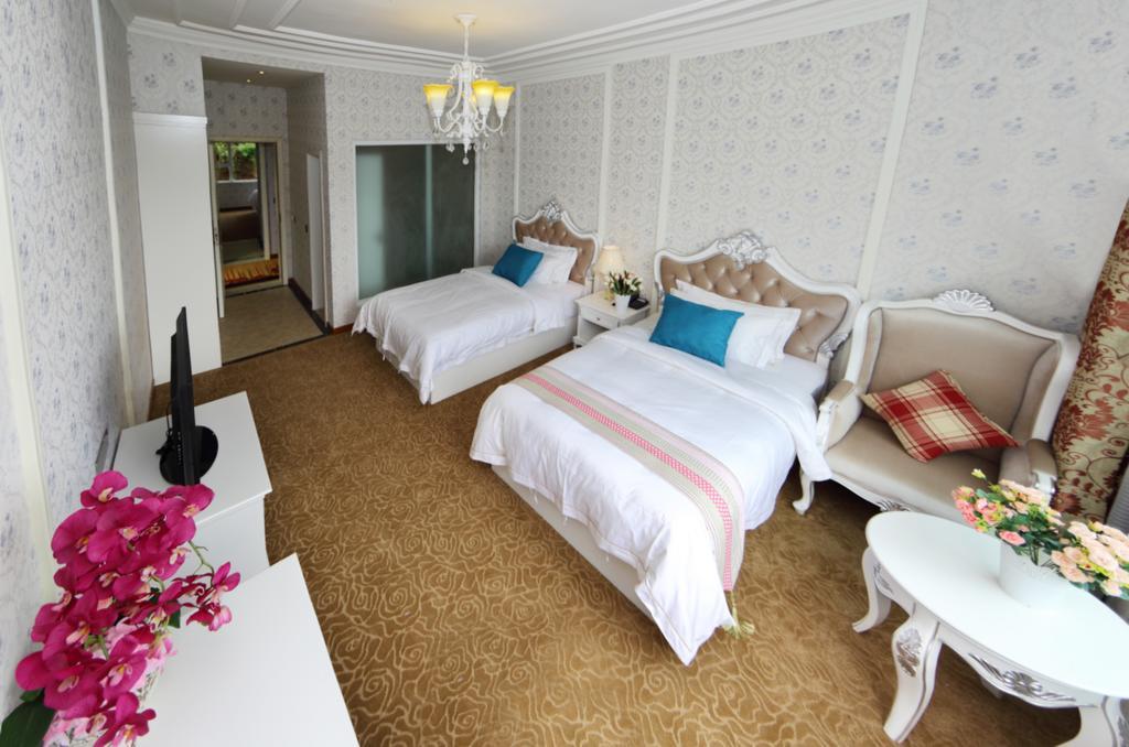 לשאן Panshan Tingquan Tuwo Holiday Resort חדר תמונה