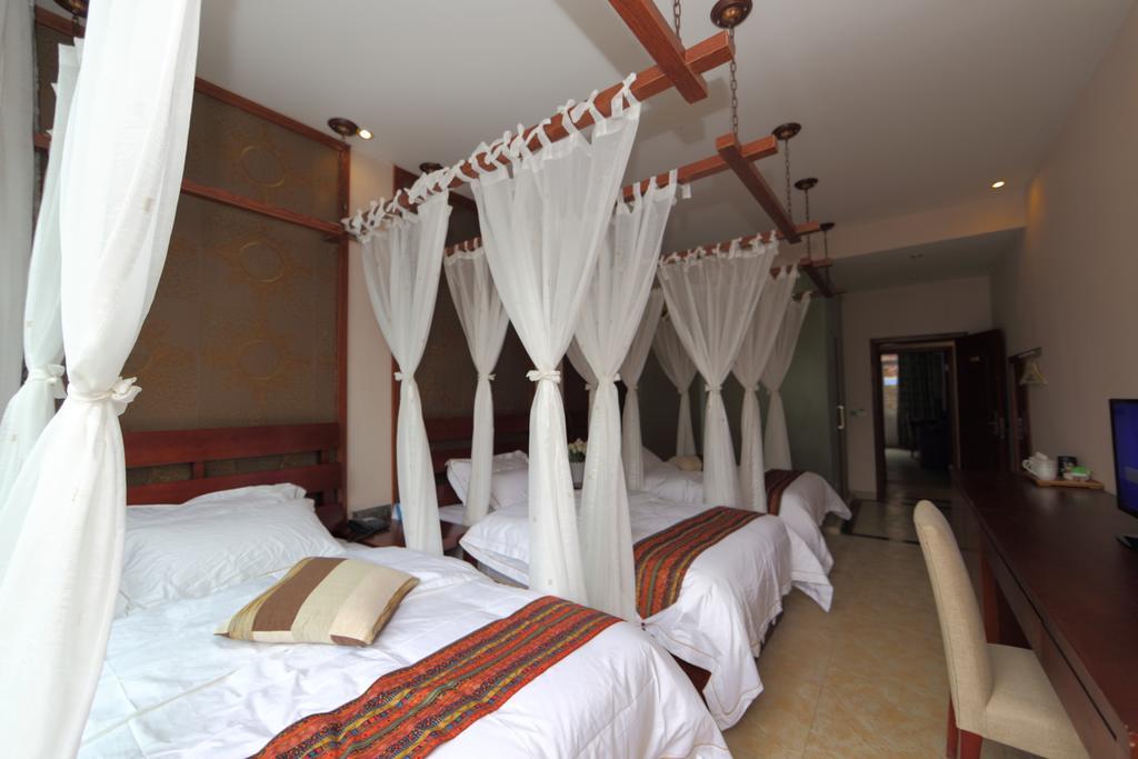 לשאן Panshan Tingquan Tuwo Holiday Resort חדר תמונה